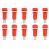 10pcs 4mm Banana Jack Socket Mount Binding Post Connector Adapter Panel for Electronic InstrumentRed