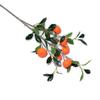 Artificial Orange Branch 83cm Total Length 6 Oranges Faux Fruit Stem for Home Decor Light Color