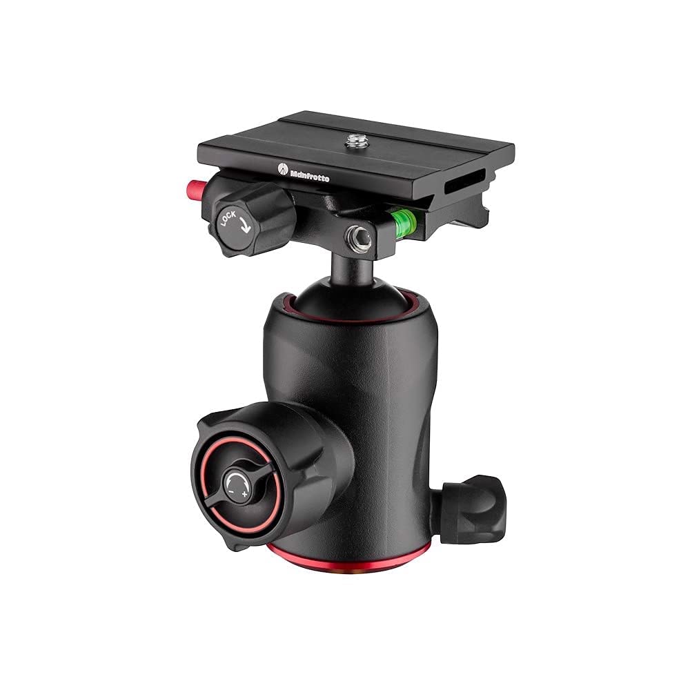 Manfrotto MH496 Aluminum Ball Head with Q6 Center Ball Maximum Payload Capacity Head, 10kg, Arca-Swiss Compatible, MH496-Q6