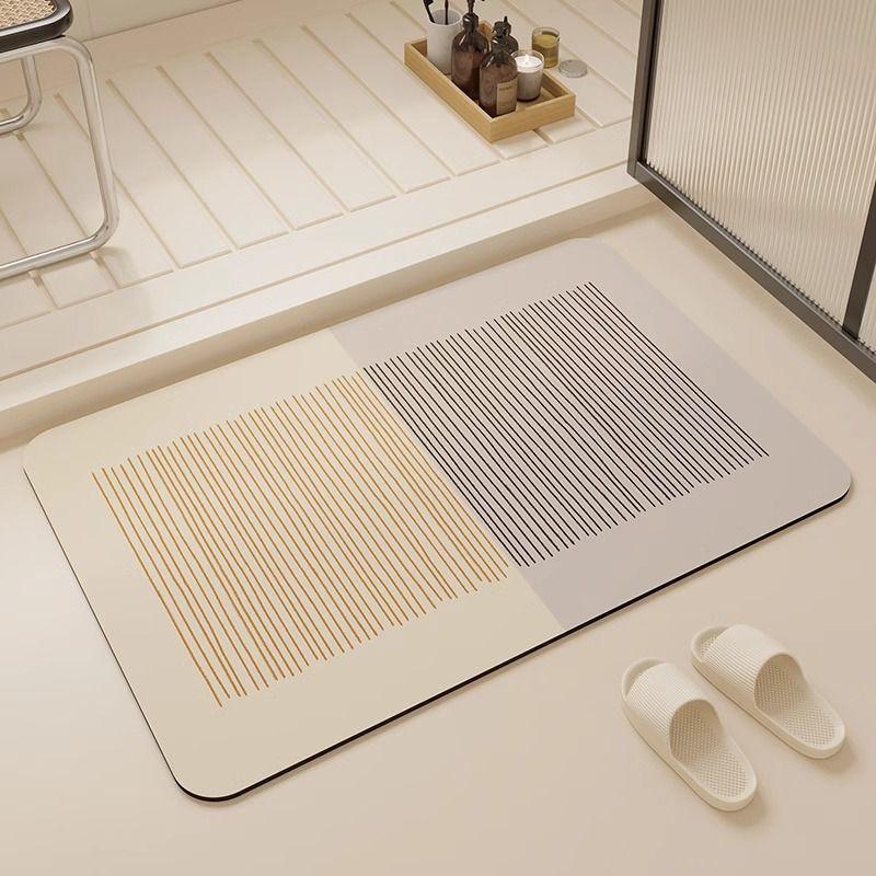 

Коврик для пола из диатомовой грязи, простой, бытовой, противоскользящий, для ванной комнаты, для двери в ванную, водопоглощающий, быстросохнущий, износостойкий коврик для ног 40 * 60cm