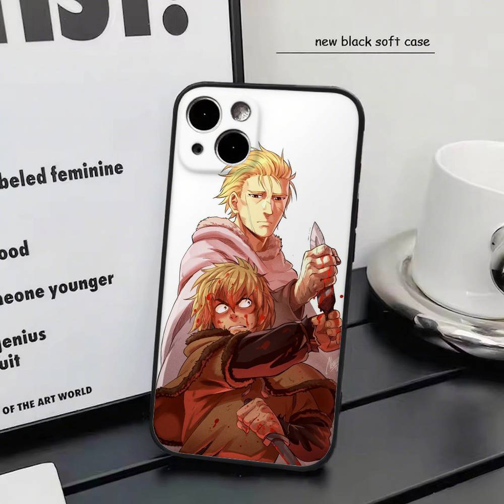 

v-Сага о Винланде Для iPhone 13,17,11,12,16,14,15,Plus,Pro Max Мягкий Силиконовый Черный Чехол для Телефона iphone 11 Pro Max