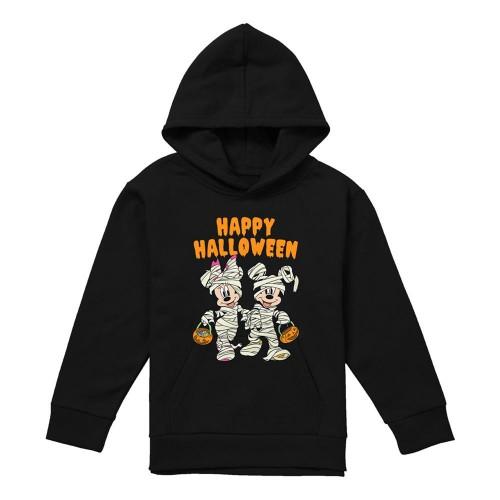 Disney Childrens/Kids Mickey Mouse & Minnie Mouse Zombie Halloween Hoodie