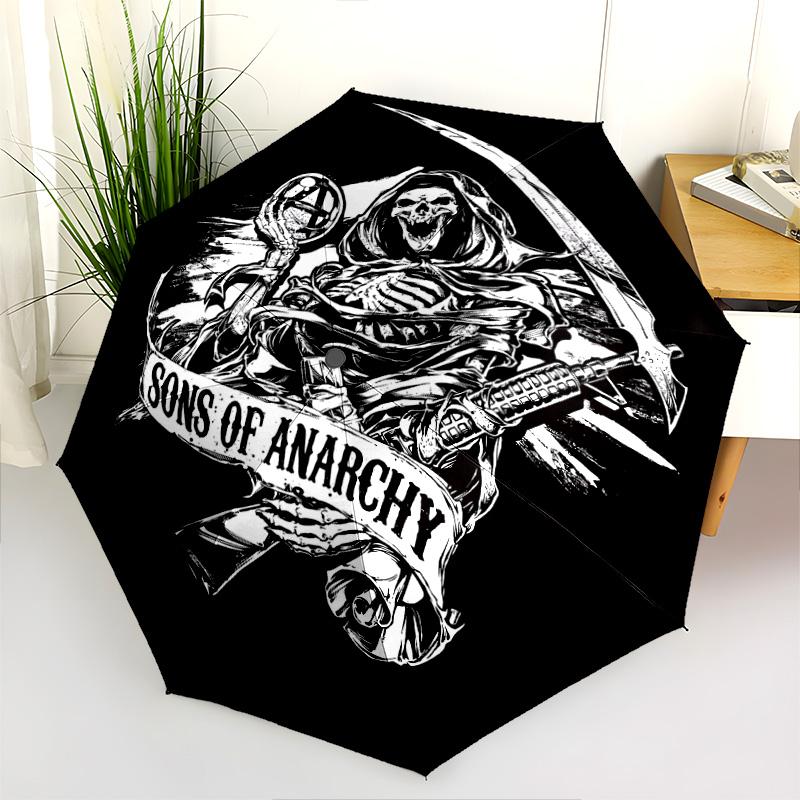 Samcro: Live Ride Folding Umbrella Suitable for All Seasons Durable Sun Umbrella Three Folds Sun Umbrella