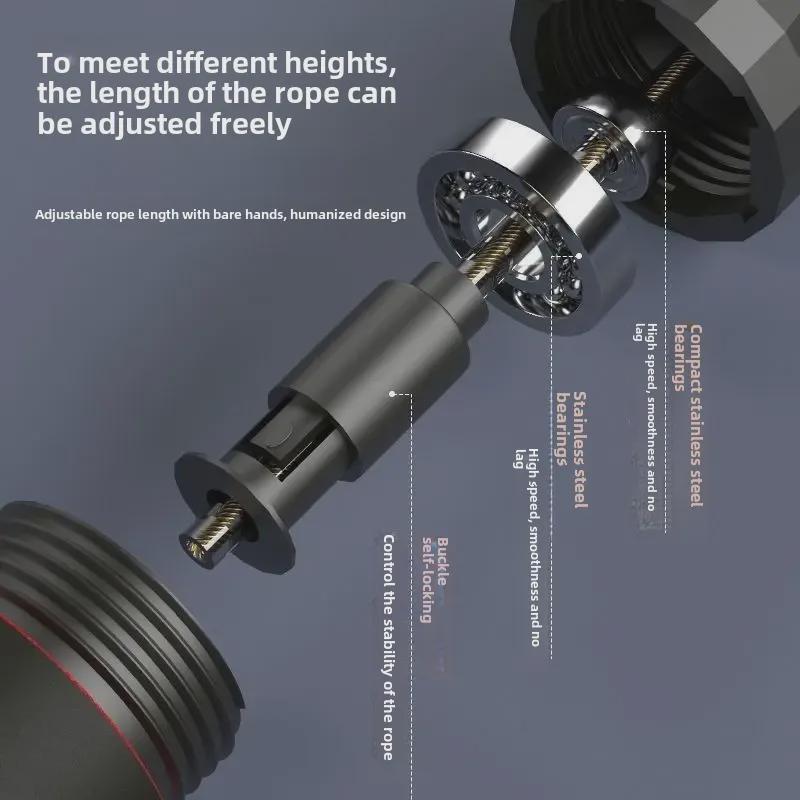 Coarda de sarit din sarma de otel pentru studenti si adulti - Coarda de sarit din PVC pentru fitness si exercitii