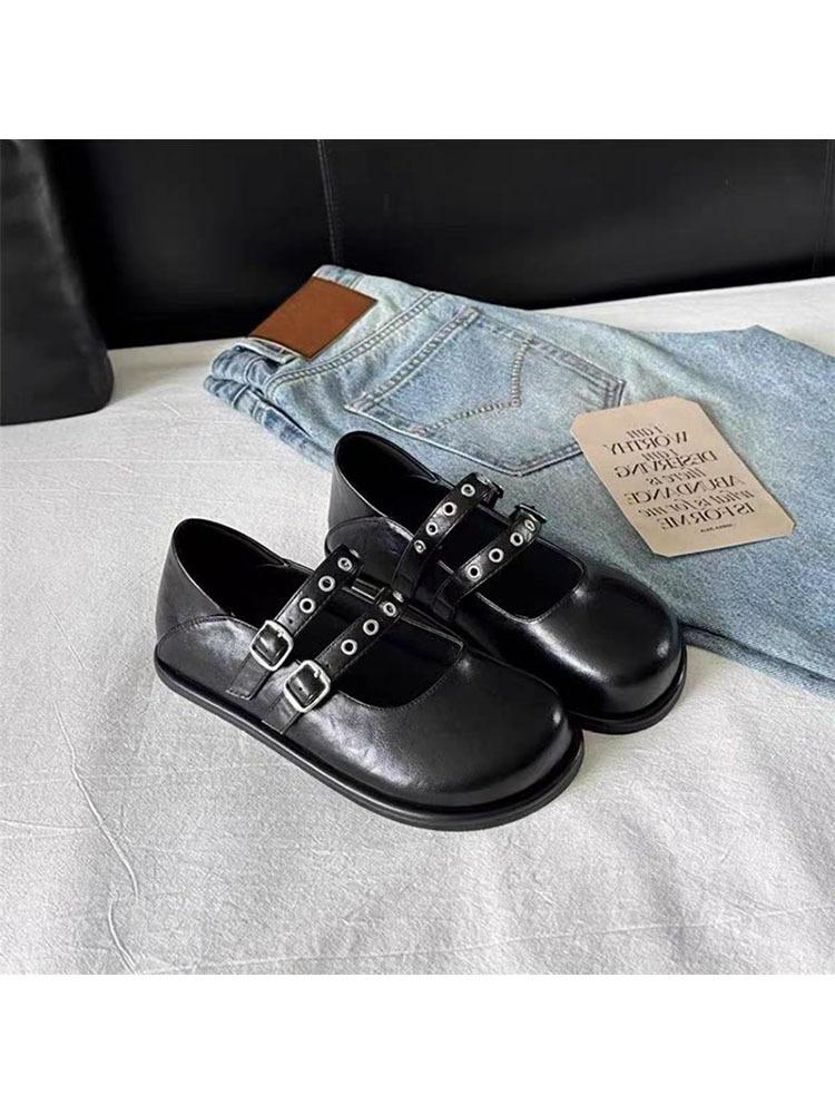 Multi-colored Mary Jane Flat-soled Single Shoes Are Anti-foot Shoes, Soft Leather Heels Can Be Stepped On, Shoes 2025 Early Autumn New Models