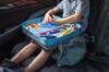 ModFamily Car Child Child Seat Car Back Seat Travel Lap Ages Table, Tray, Table, In-Car Table, Desk, Tray, Blue/Gray, 3+