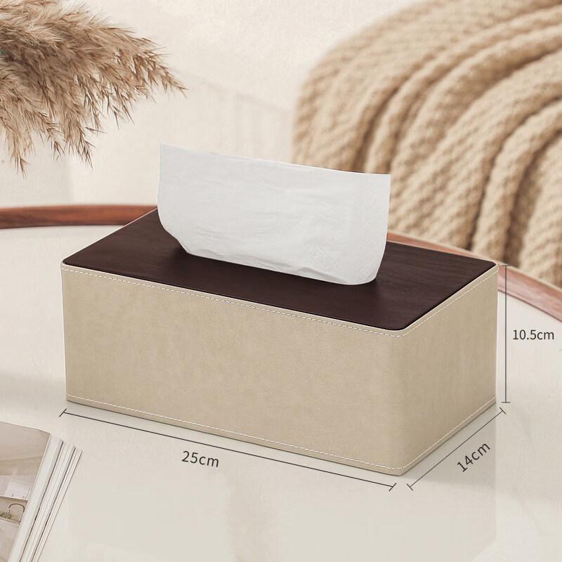Qianyu Leather Look Tissue Box