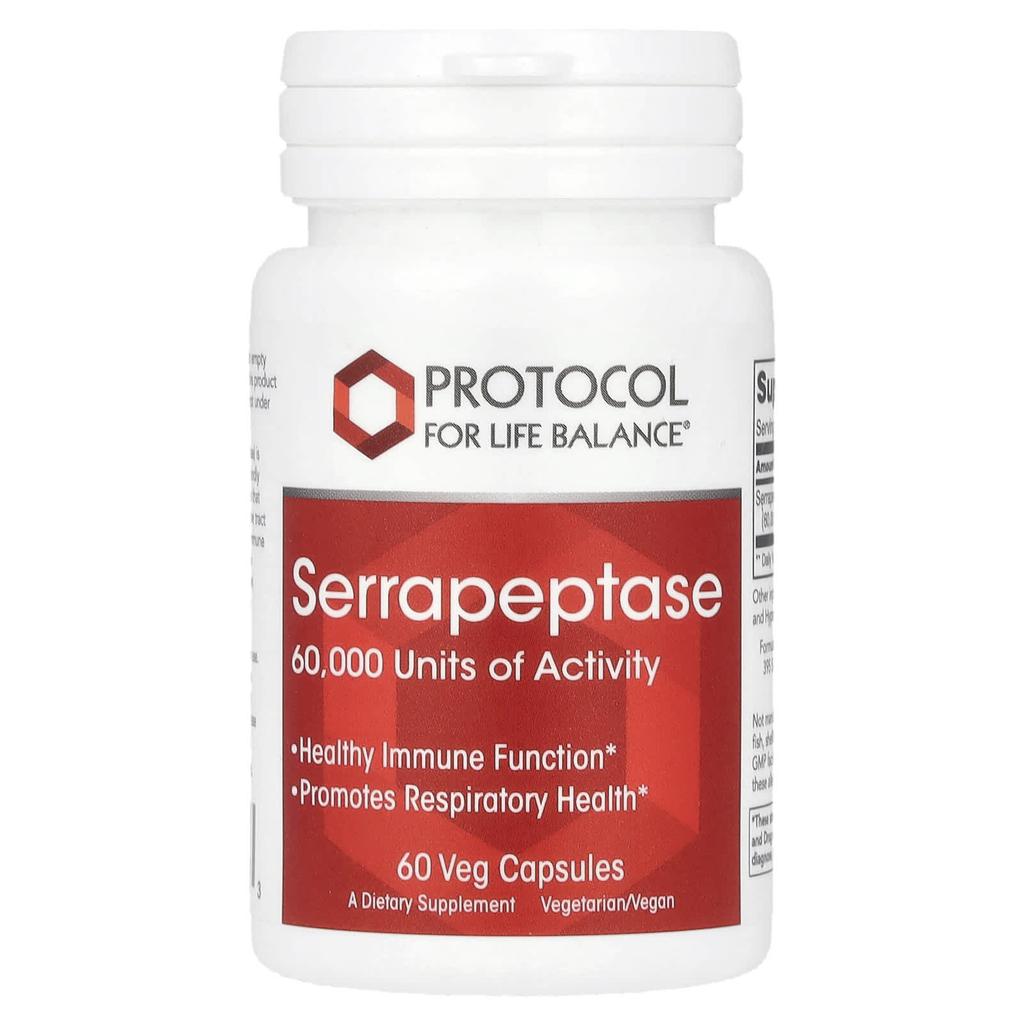 Serrapeptase, 33Mg, 60 Veggie Caps
