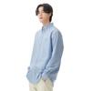 Polo Logo Button-Down Collar Long Sleeve Slim Fit Shirt Men Shirts Blue MNPOWOV16820445-400