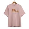 SS Cartoon Bear Print T Shirt Loose Fit Unisex Casual Short Sleeve Tops