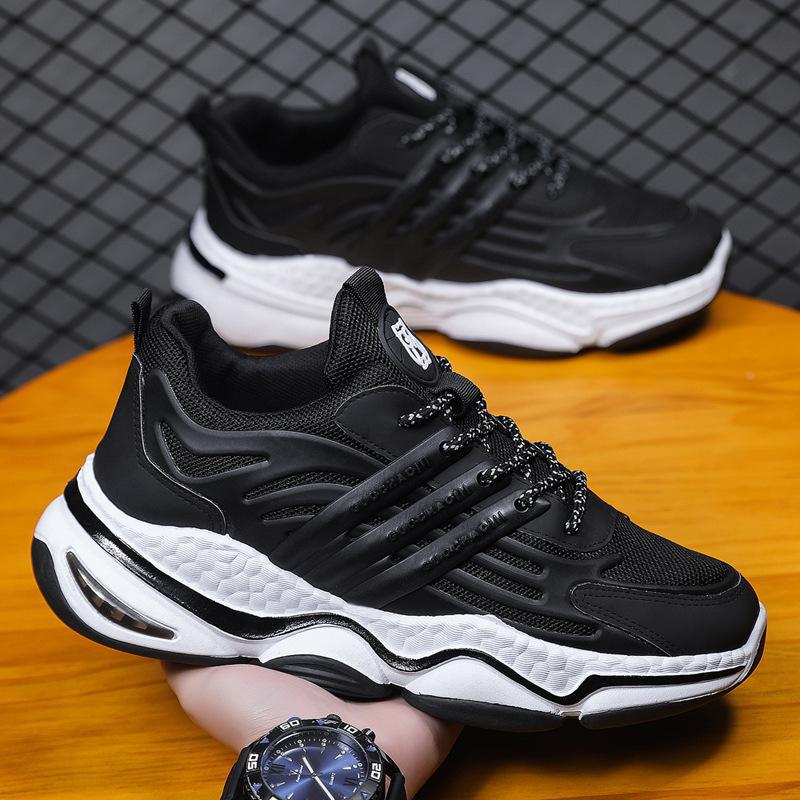 

2025 spring and autumn new men s shoes sports and leisure mesh breathable Korean version trendy fashion large size men s shoes 45