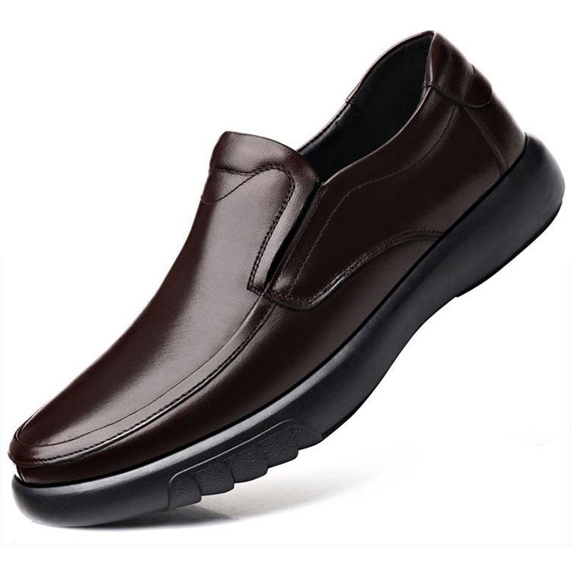 Pánské boty Ležérní značka léto Pánské mokasíny z pravé kůže Pohodlné nazouvací boty