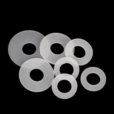 M6 M7 M8 M10 M12 M14 M16 M20 Silicone Flat Washer White Shock-Absorbing, Waterproof and High-Temperature Sealing Gasket