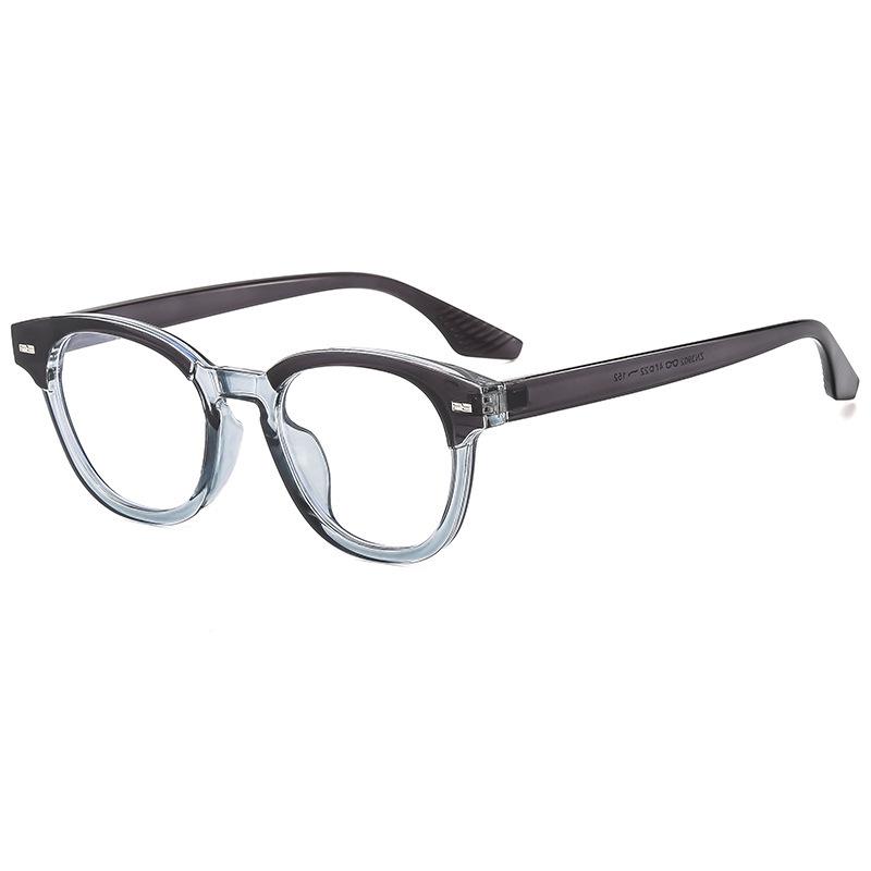 Japanese Ultralight Round Frame Eyeglasses: Fashionable, Small, Rivet Design, Unisex, Anti-Blue Light.