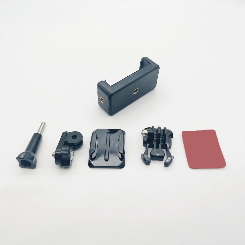 Helmet Motorcycle Riding Mobile Phone Shooting Stand Clip Universal Phone Camera Bracket Screw Tripod Monopod Stand