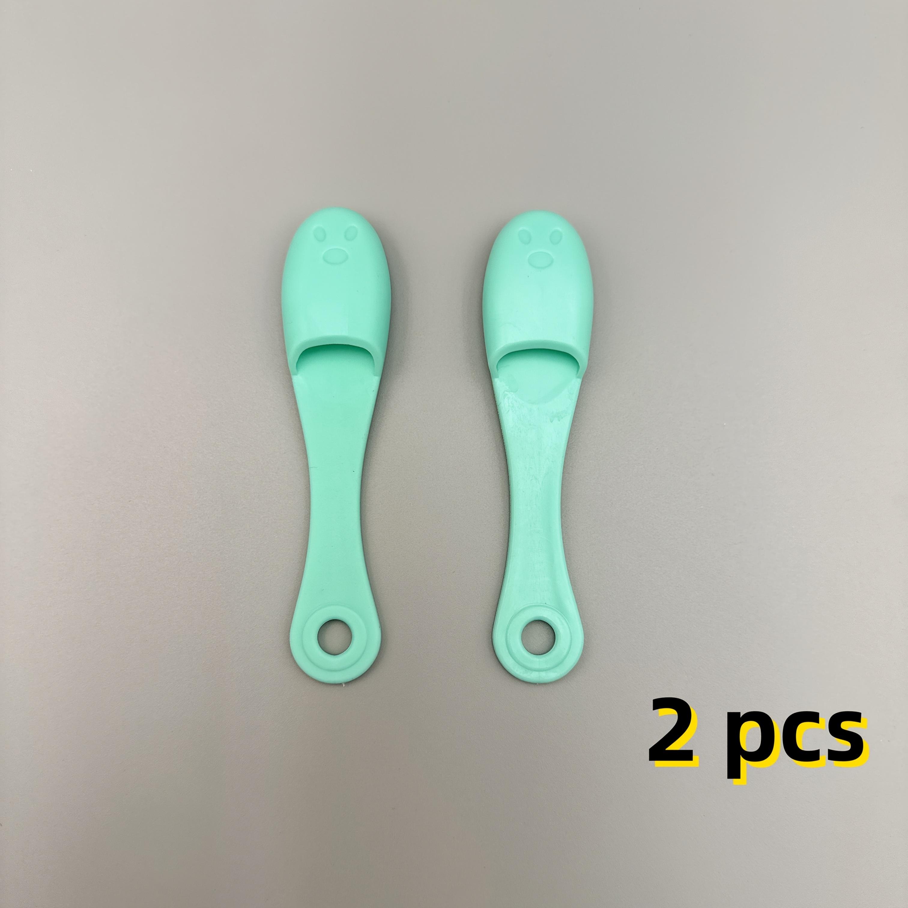 

2pcs Soft Silicone Nose Brush for Face Cleaning, Blackhead Removal, Nose Brush, Exfoliating Face Cleaning Brush, Care Tool. 2pcs зелений