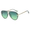 Frog-Shaped Trendy Large Frame Sunglasses 2024 - European & American Celebrity Style