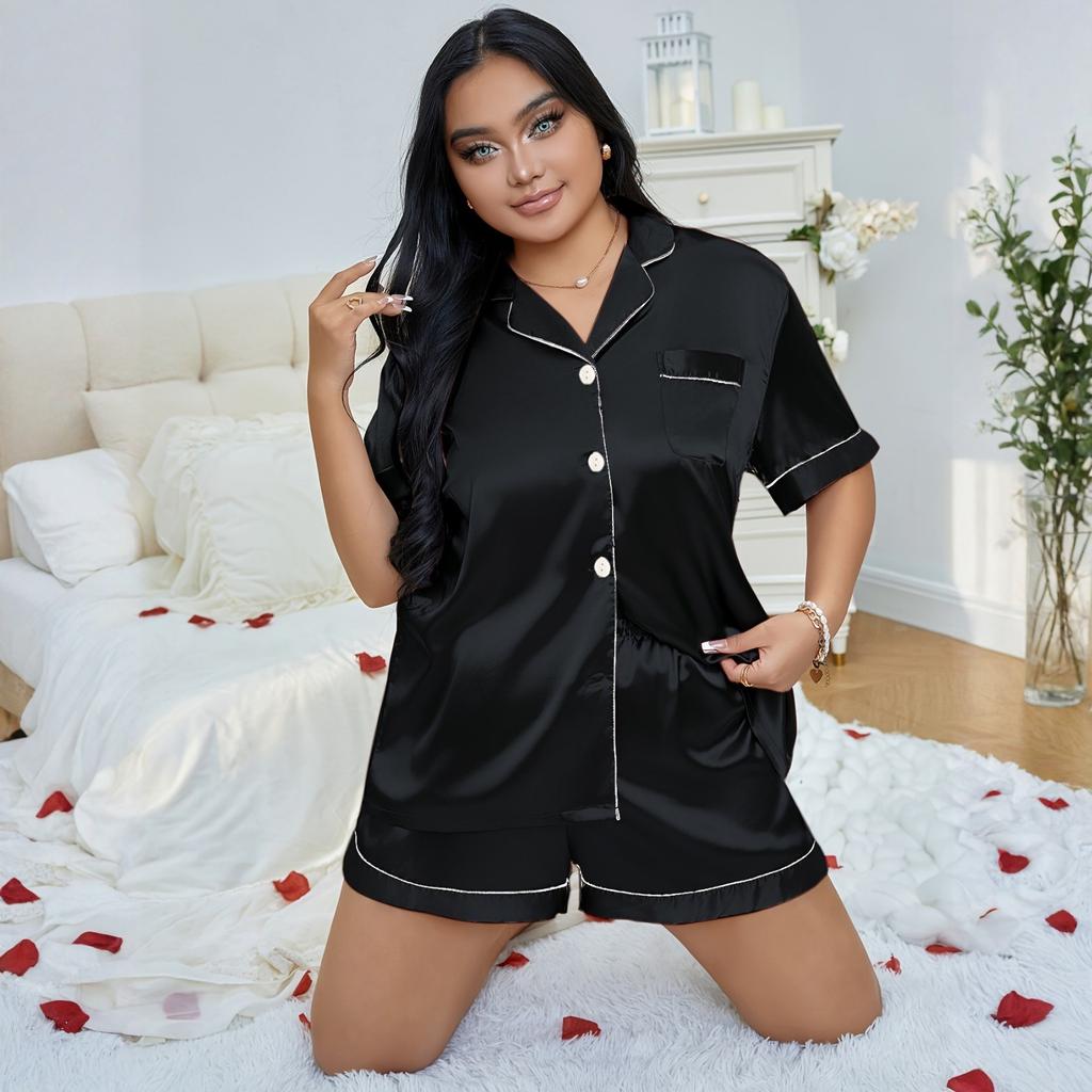 Plus Size Women's Pajama Set Loungewear Comfortable Home Sleepwear