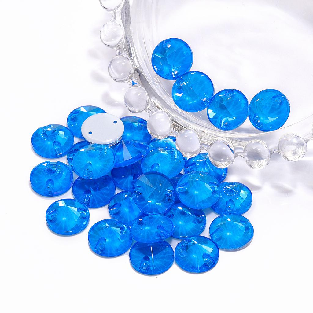 High Quality Rivoli 80+ Colors Rhinestones Crystal AB Sew-on Glass Gems Clothing Flatback Sewing Stones Women Bling Bling Shine