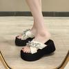 High-heel Flip-flops for Women - New Style Casual Beach Shoes - Single-strap Shoes