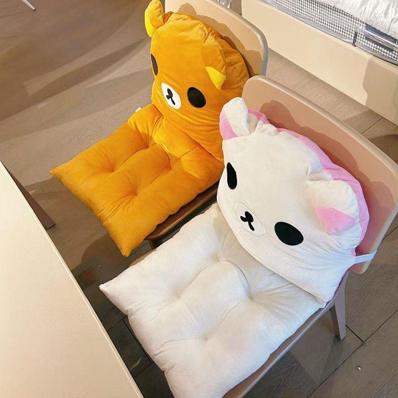 40cm Rilakkuma Kawaii Anime Cartoon Cushion Cute Backrest Sofa Pillow For Dormitory Office Birthday Gift For Girls Plush Toy