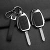 For Renault Kwid Traffic Symbol For Dacia Sandero Logan Duster - Zinc Alloy Leather Car Key Case Cover Auto Accessories