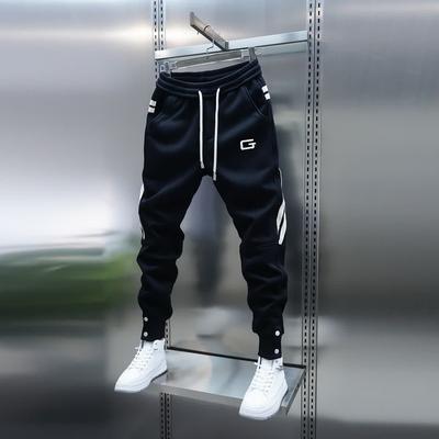 Striped Daily Harem Pants Fashionable Street Trousers Outdoor Jogger Sweatpants High Quality Men Clothing