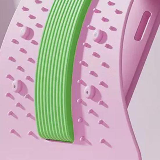 Back Stretcher Waist Trainer Adjustable Spine Decompressor Lower Back Pain Relief Massager Lumbar Back Cracker Board Stretching Device