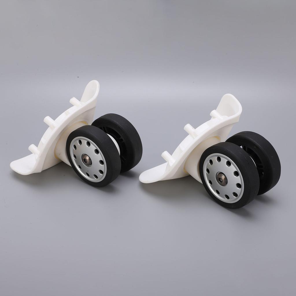 1 Pair 8 Porous Wheel Suitcase Luggage Replacement Casters for Travel Bags Large Size