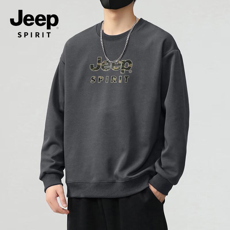 

JEEP SPIRIT Men s Street Style Crewneck Hoodie 2XL
