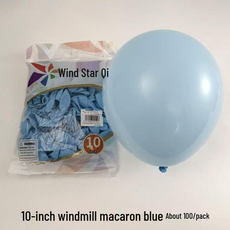 Windmill Pattern 10" Round Latex Balloons - Pack of 100 for Weddings & Birthdays