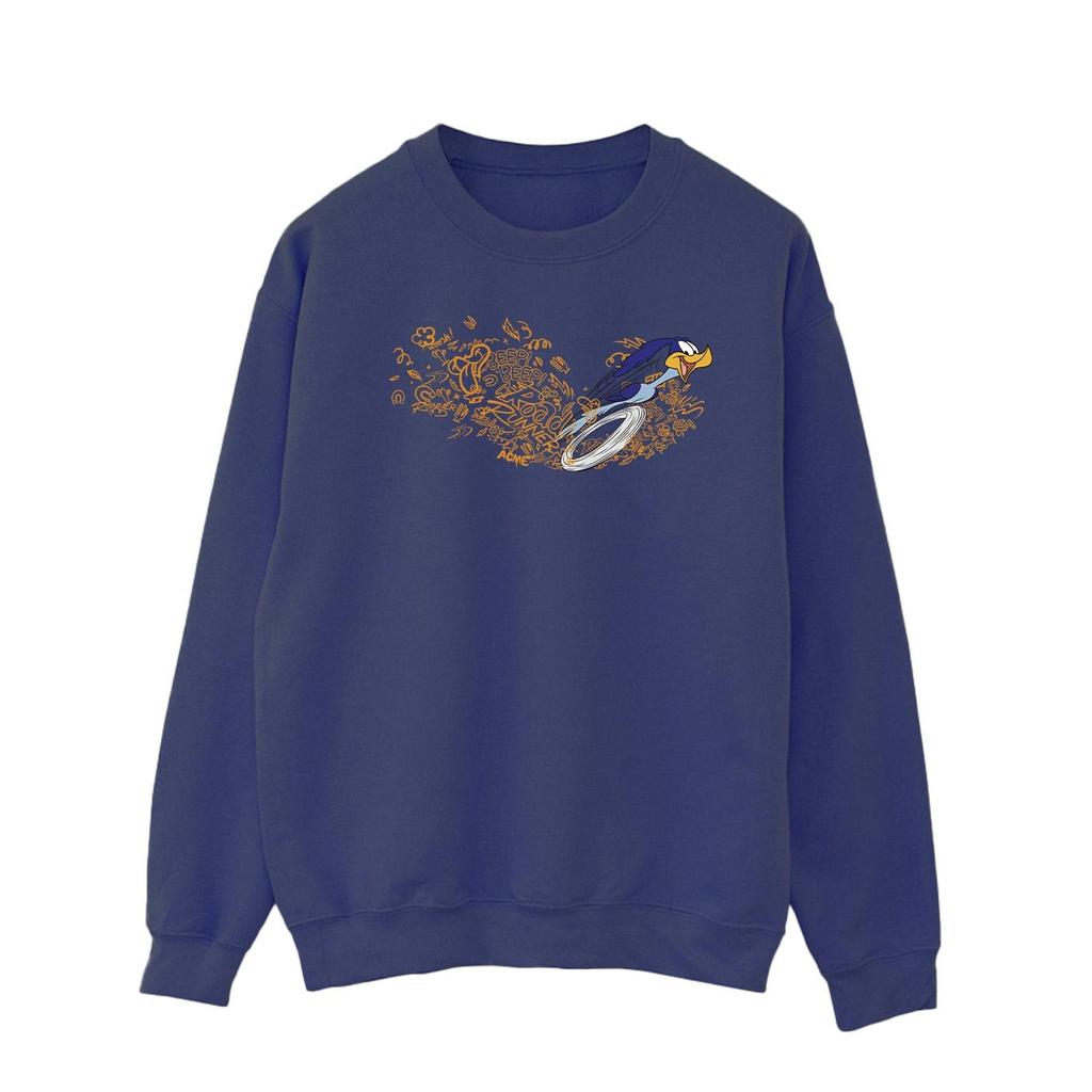 Looney Tunes Mens ACME Doodles Road Runner Sweatshirt