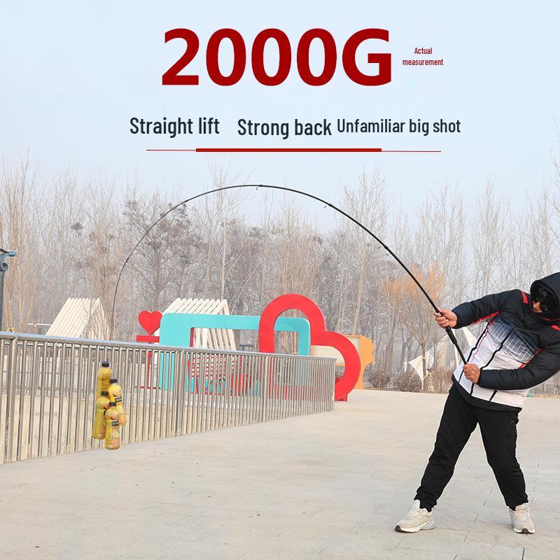 Ultra-light Telescopic Rod with Large Guide Ring & Sliding Float for Long Cast Lures