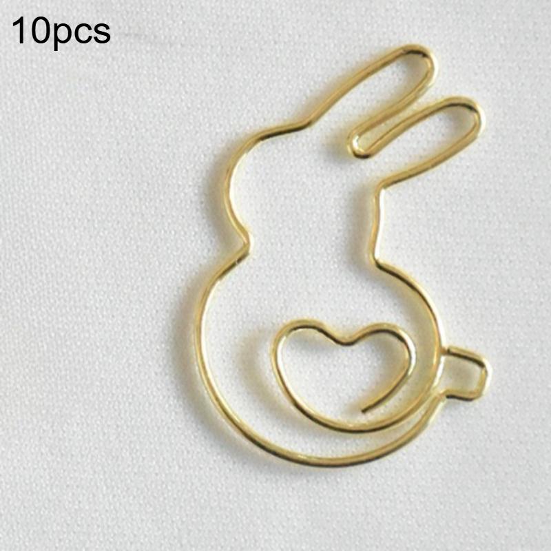 

10/20pcs Adorable Rabbit Heart-Shaped Paper Clips Bookmarks - Perfect for Students, Bookmark Organizer, and DIY Craft Projects