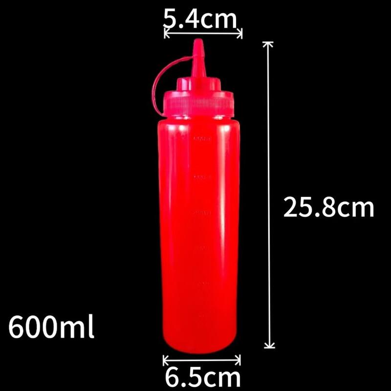 Household Pointed Squeeze Sauce Bottles 10-pack x 600ml