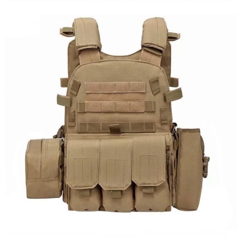 6094 Vest Men's Lightweight Plugboard Multifunctional Forces Equipment Self-defense Training Uniform