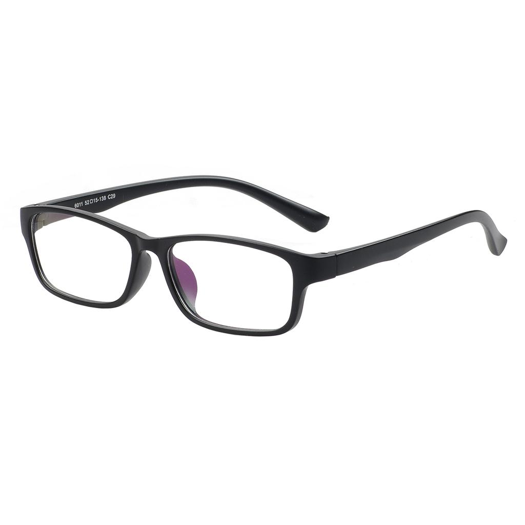 TR90 Men Light Rectangular Plastic Eyewear Black Spectacles Stylish Square Eyeglasses Frame For Multifocal Prescription Lenses