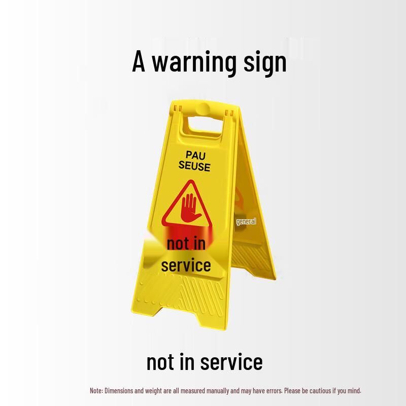 YEXIZEA A-Frame Suspended Use Warning Sign Set