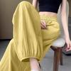 2026 Summer Thin Harem Pants for Women, Slimming Casual New Style, Sun-Protective, Plus Size, Loose Fit, Nine-Quarter Lantern Pants