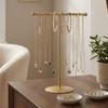 Horizontal Bar Jewelry Display Stand Metal Frame Jewelry Storage Rack  Counter Display