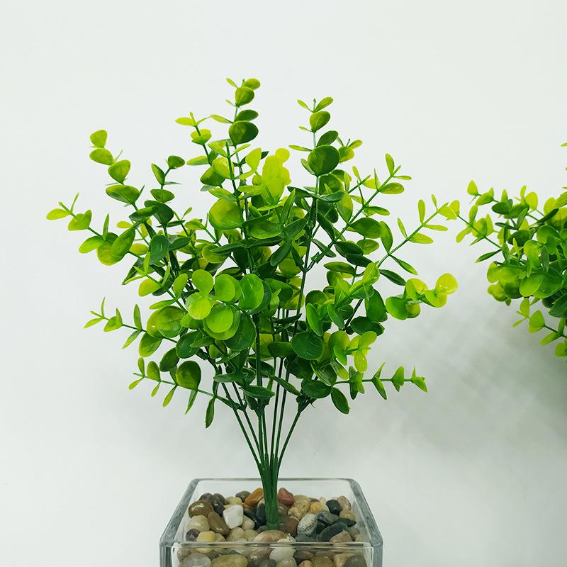 Künstliche Efeutute Grünpflanzen: Einzelstiel-Blumenarrangement für Wohnzimmer-Wanddeko