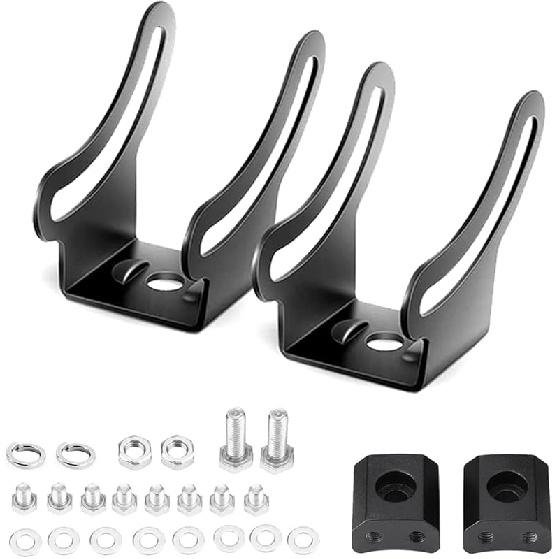 Base Mounting Bracket LED Light Bar Universal Slide Mounting Brackets 2PCS Adjustable Side Bracket Kit For Most Straight Lights Bar Work Lights Pod