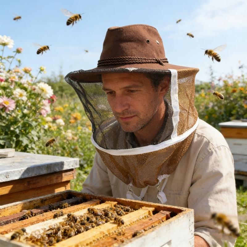High Quality Beekeeper Hat Offering Superior Ventilation And Firm Hold For Extended Wear Outdoors