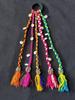 HENIRAG Navratri Look Hair braids with Rubber Bands Girl and Women, Hair Accessory for Everyday Style and Rainbow Braids Extensions Hair Color |