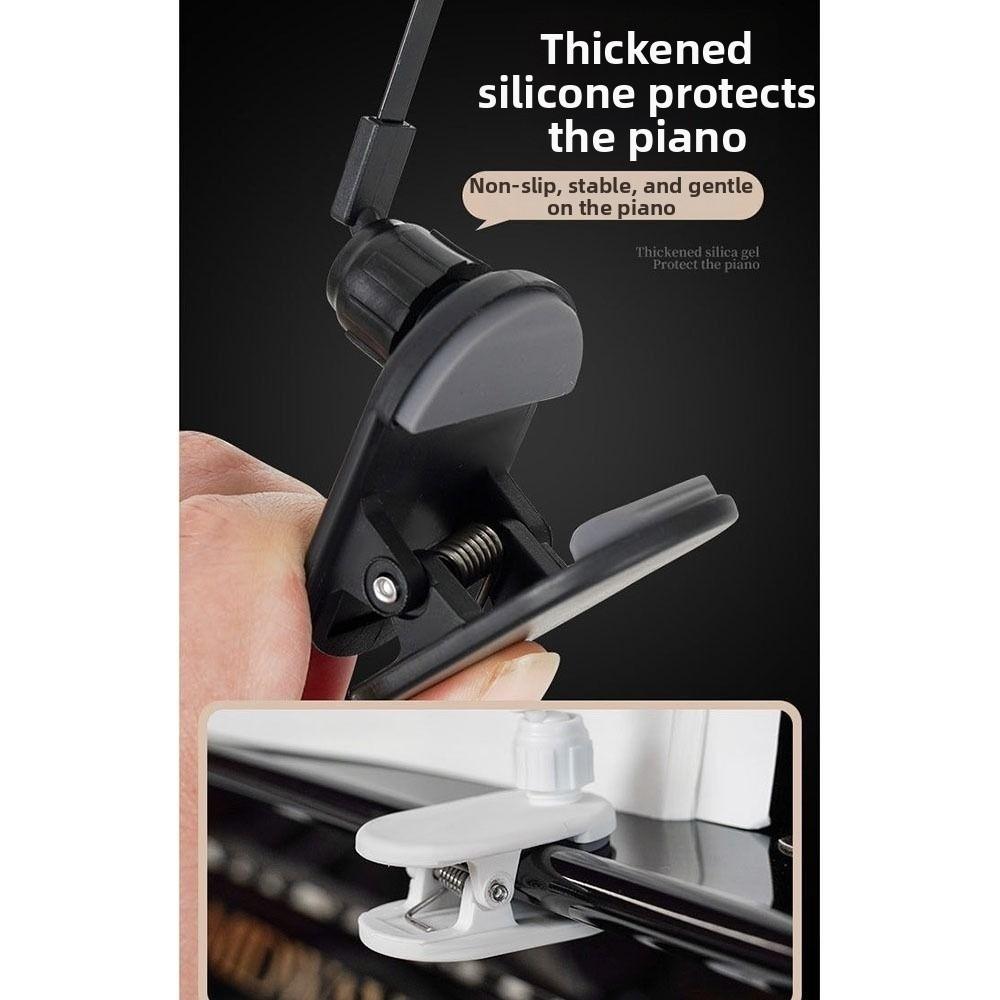 1Pair Adjustable Piano Page Holder Portable Piano Score Holder Music Stand Clip for Sheet Music