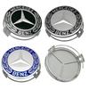 4pcs 75MM Black Car Styling Wheel Center Covers Hub Caps For Mercedes Benz W211 W203 W204 W210 W212 W220 W205 W124 AMG W202 CLA