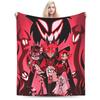 Relax Alastor Vox Plush Blankets Children Hazbines Hoteles Flannel Throw Blanket For Bedroom Super Warm Quality Bedspread Gift