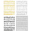 Flame Nail Art Decals for Women Flame Nail Stickers Nontoxic Self Adhesive Nails Manicure Decoration