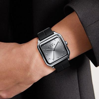 Sabr Arabic Numeral Watch 3Atm Waterproof Silicone Strap Magnetic Buckle Alloy Case Men's Business Quartz Watch