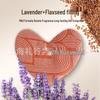 Heart-Shaped Lavender Flaxseed Eye Pillow: Microwave Heating & Warming Compress
